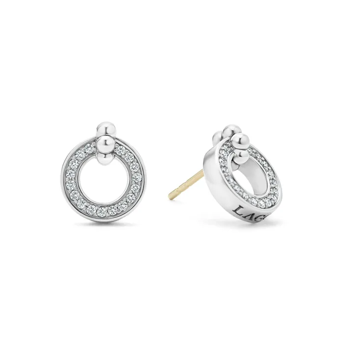 LAGOS Caviar Spark Circle Diamond Stud Earrings Earrings