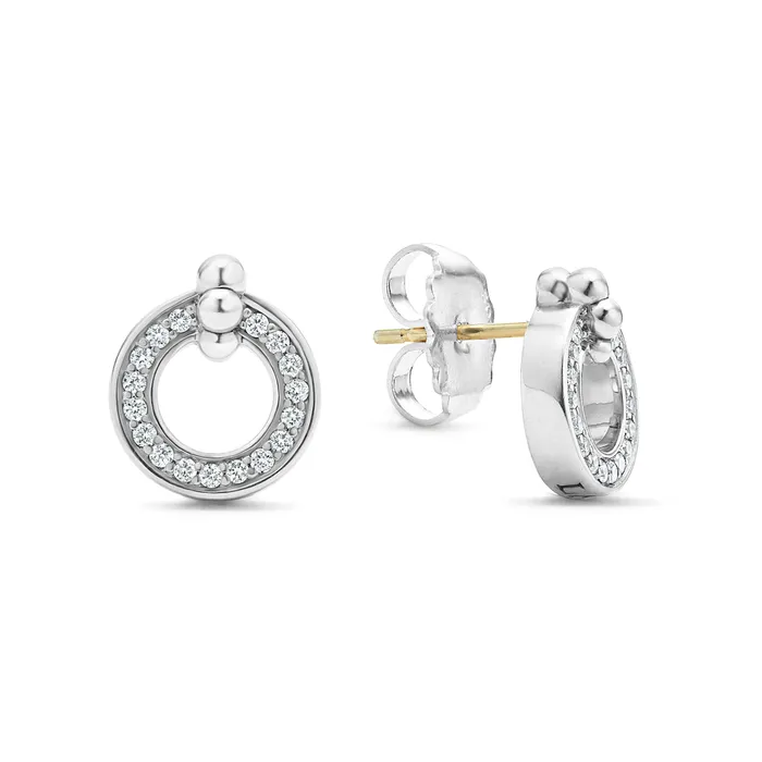 LAGOS Caviar Spark Circle Diamond Stud Earrings Earrings LAGOS Caviar Spark Circle Diamond Stud Earrings Earrings