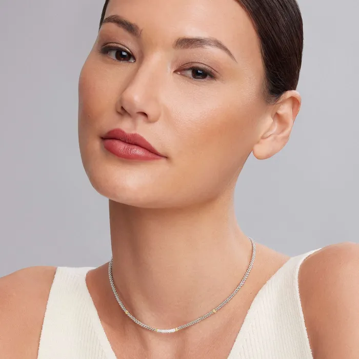 Lagos Necklaces Caviar Lux Caviar Diamond Necklace 3mm Lagos Necklaces Caviar Lux Caviar Diamond Necklace 3mm
