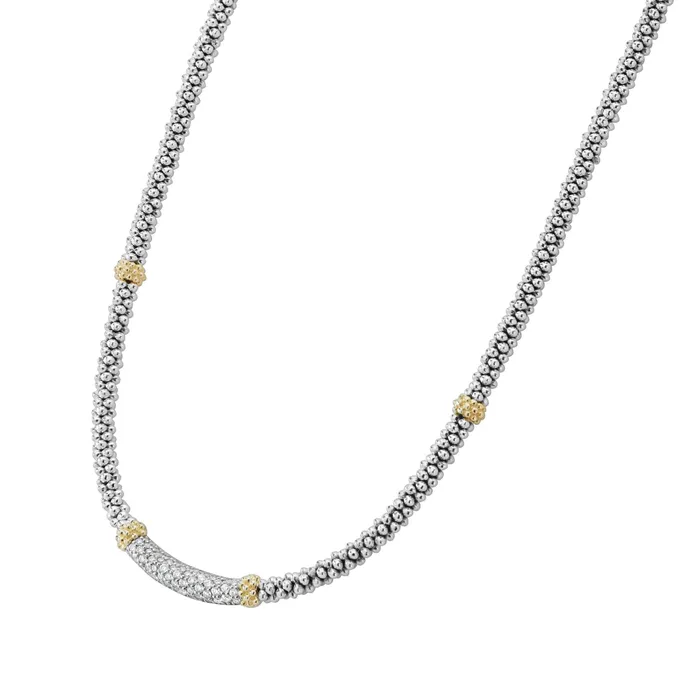 Lagos Necklaces Caviar Lux Caviar Diamond Necklace 3mm Lagos Necklaces Caviar Lux Caviar Diamond Necklace 3mm