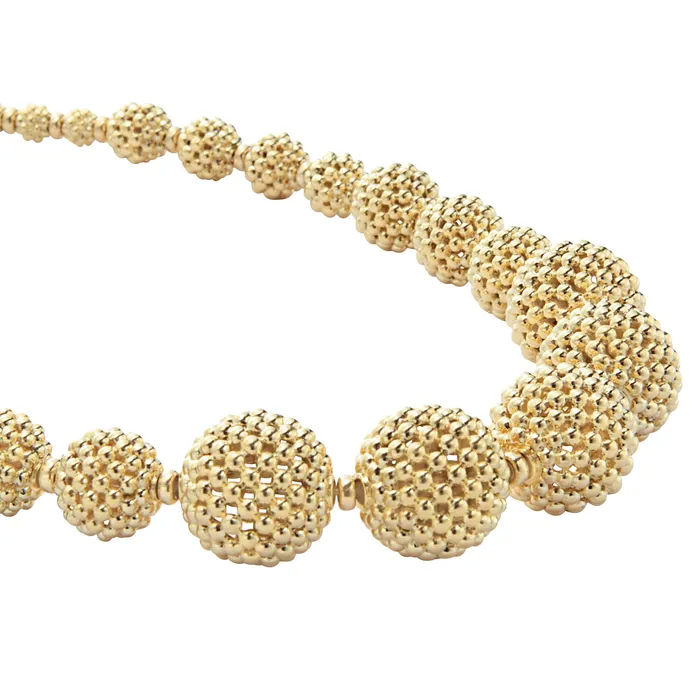 LAGOS PreStyled Sets Caviar Gold 18K Gold Caviar Beaded Ball Necklace LAGOS PreStyled Sets Caviar Gold 18K Gold Caviar Beaded Ball Necklace