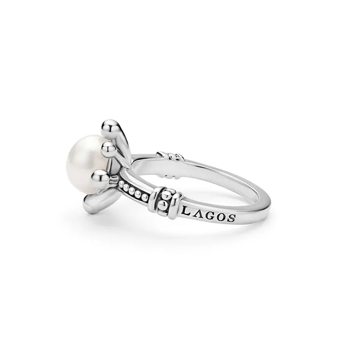 Luna Fleur Pearl Ring LAGOS Rings Luna Fleur Pearl Ring LAGOS Rings