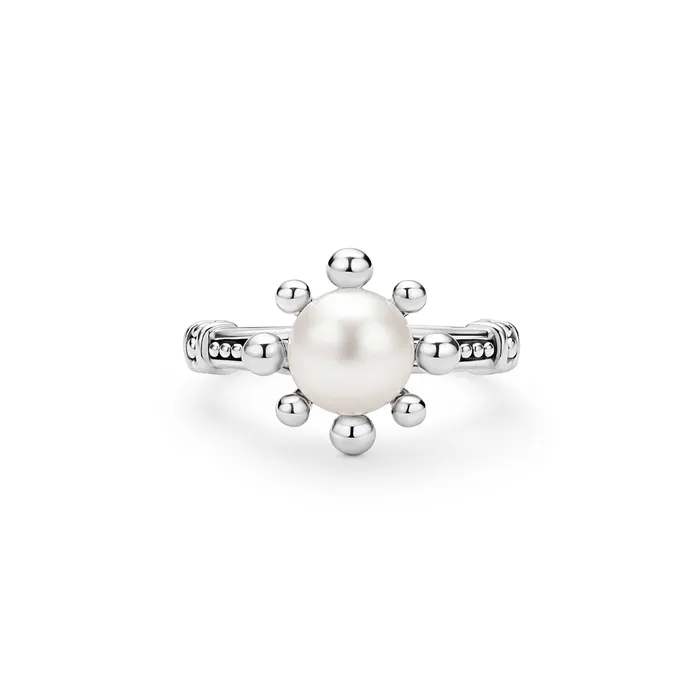 Luna Fleur Pearl Ring LAGOS Rings Luna Fleur Pearl Ring LAGOS Rings