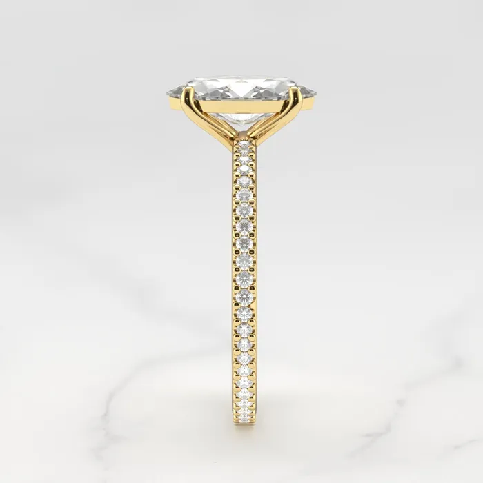 Marquise Full Pave Diamond Ring Capucinne Rings
