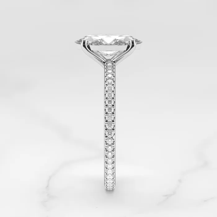 Marquise Full Pave Diamond Ring Capucinne Rings