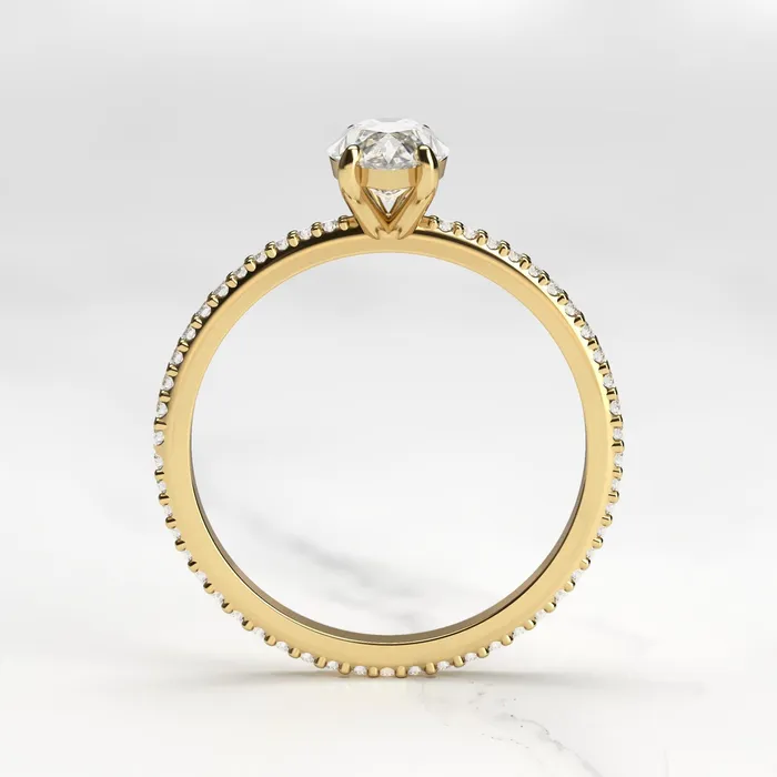 Marquise Full Pave Diamond Ring Capucinne Rings