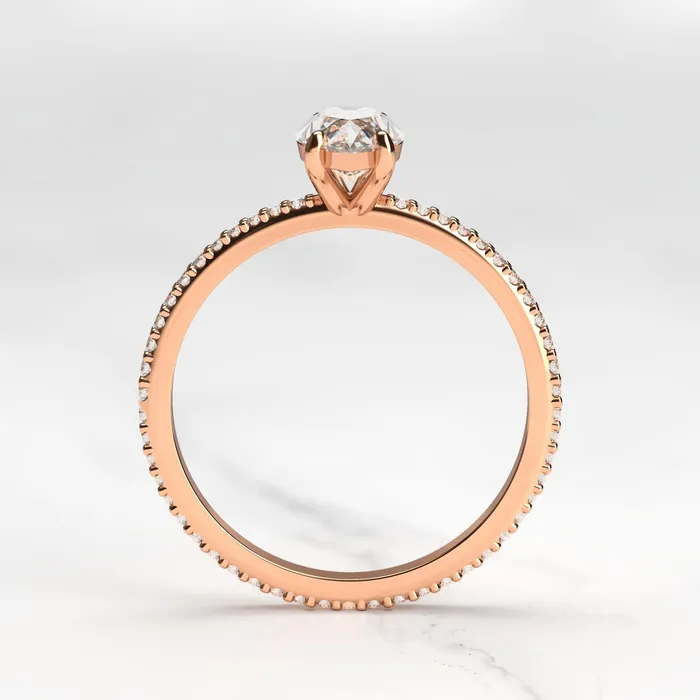 Marquise Full Pave Diamond Ring Capucinne Rings