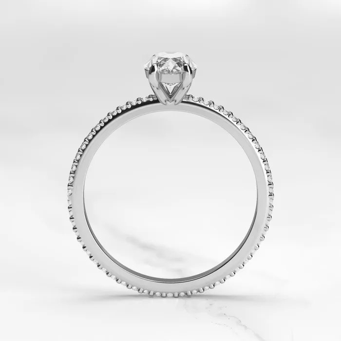 Marquise Full Pave Diamond Ring Capucinne Rings