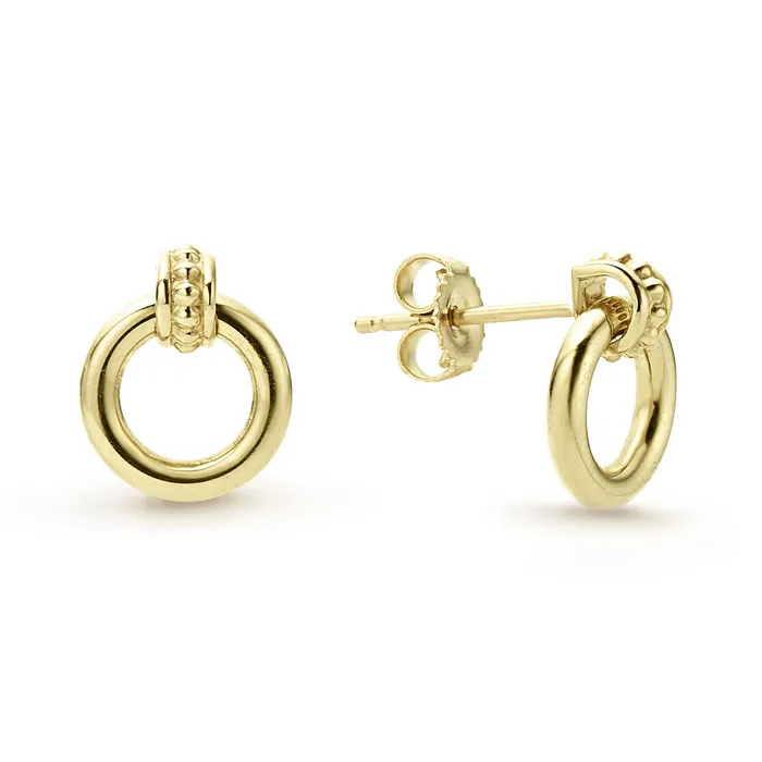 Meridian 18K Gold Circle Stud Earrings LAGOS Earrings Meridian 18K Gold Circle Stud Earrings LAGOS Earrings