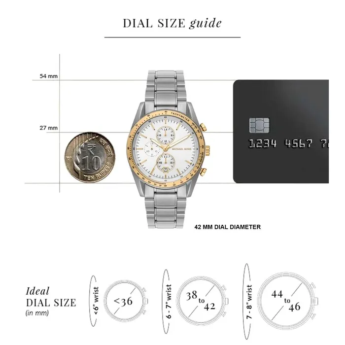 Michael Kors Accelerator Chronograph Gents TwoTone Watch Michael Kors Rings