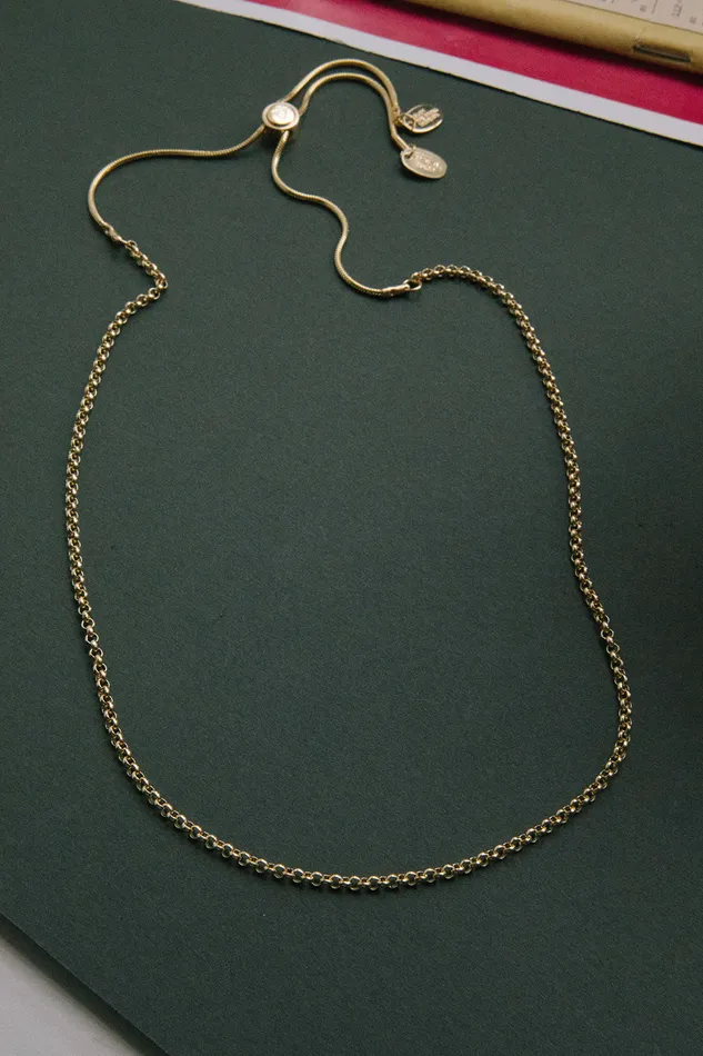Necklaces Air Anchor Stainless Steel Adjustable Round Link Chain Necklace