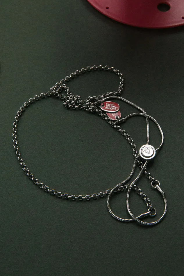 Necklaces Air Anchor Stainless Steel Adjustable Round Link Chain Necklace