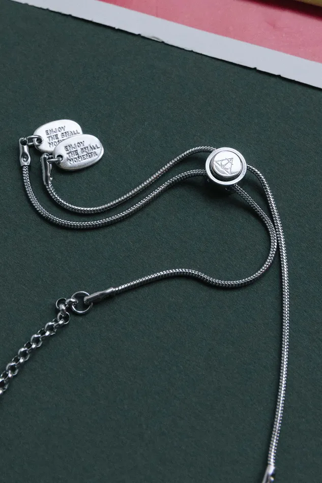 Necklaces Air Anchor Stainless Steel Adjustable Round Link Chain Necklace