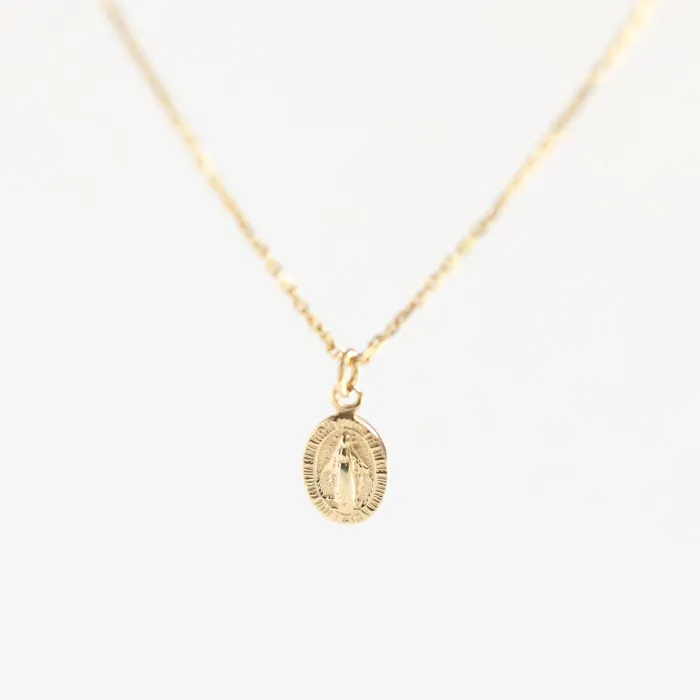 Necklaces Capucinne Dainty Miraculous Virgin Mary Necklace
