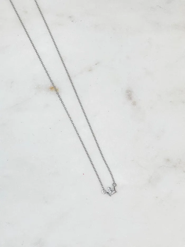 Necklaces Prep Obsessed SB Flower Girl Princess Crown Pendant Necklaces