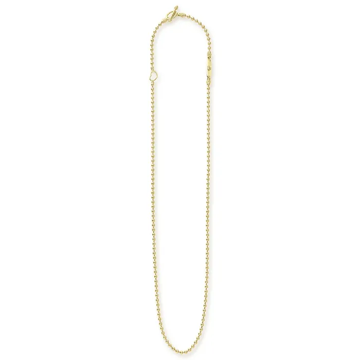 Necklaces Signature Caviar 18K Gold Beaded Toggle Necklace LAGOS