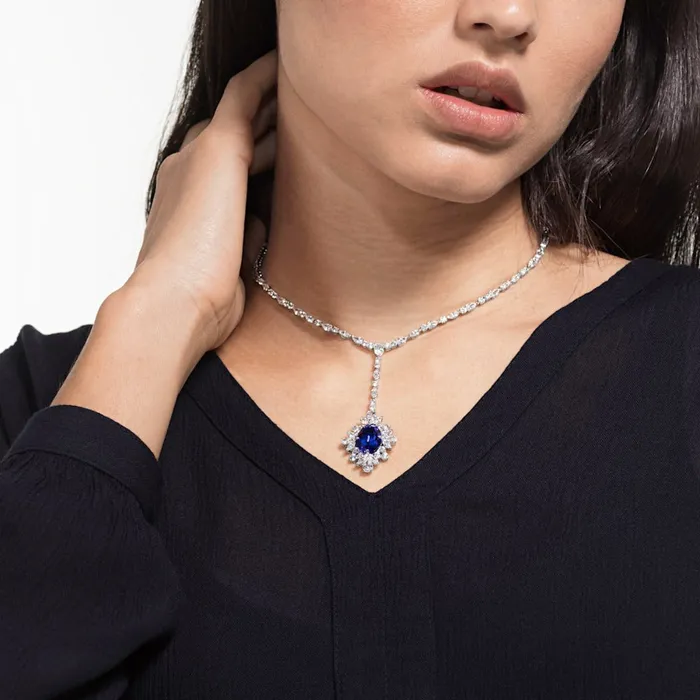 Necklaces Swarovski Swarovski Palace Y Necklace Blue Necklaces Swarovski Swarovski Palace Y Necklace Blue