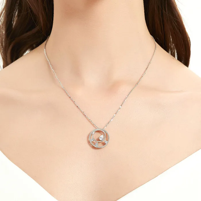Open Circle Cable CZ Set in Sterling Silver BERRICLE Rings