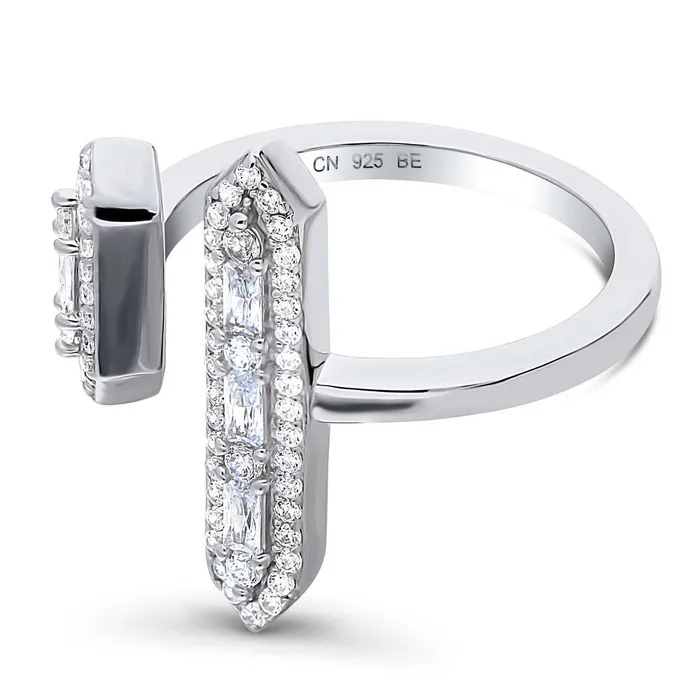 Rings BERRICLE Bar CZ Ring in Sterling Silver