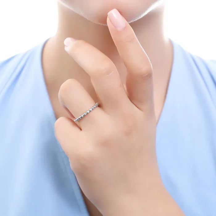 Rings BERRICLE Bubble Solitaire 1ct CZ Ring Set in Sterling Silver