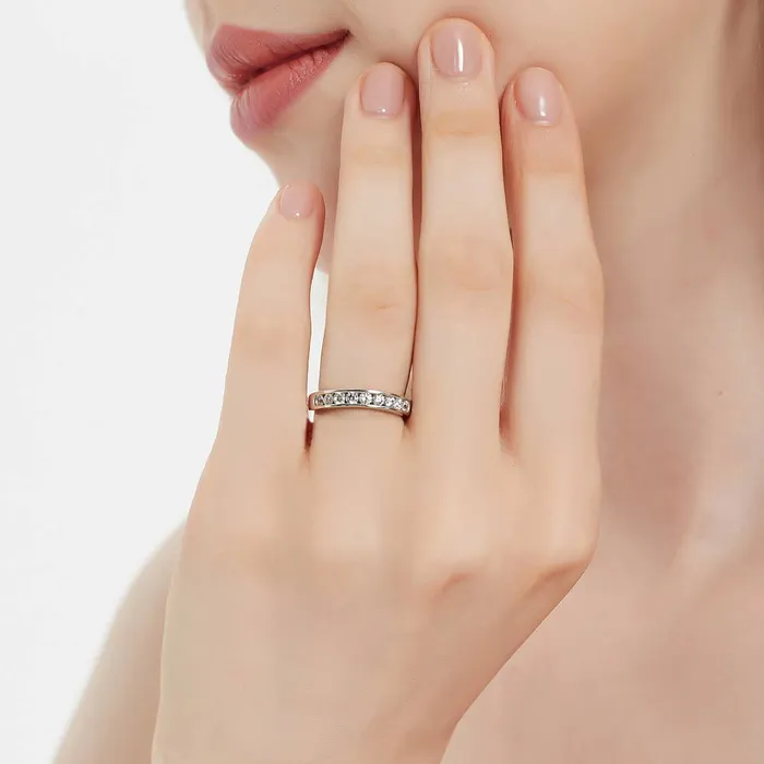 Rings BERRICLE Solitaire 3ct Cushion CZ Ring Set in Sterling Silver