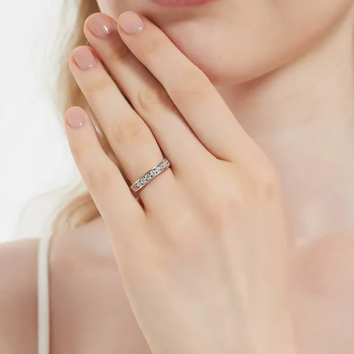 Rings BERRICLE Solitaire 3ct Cushion CZ Ring Set in Sterling Silver