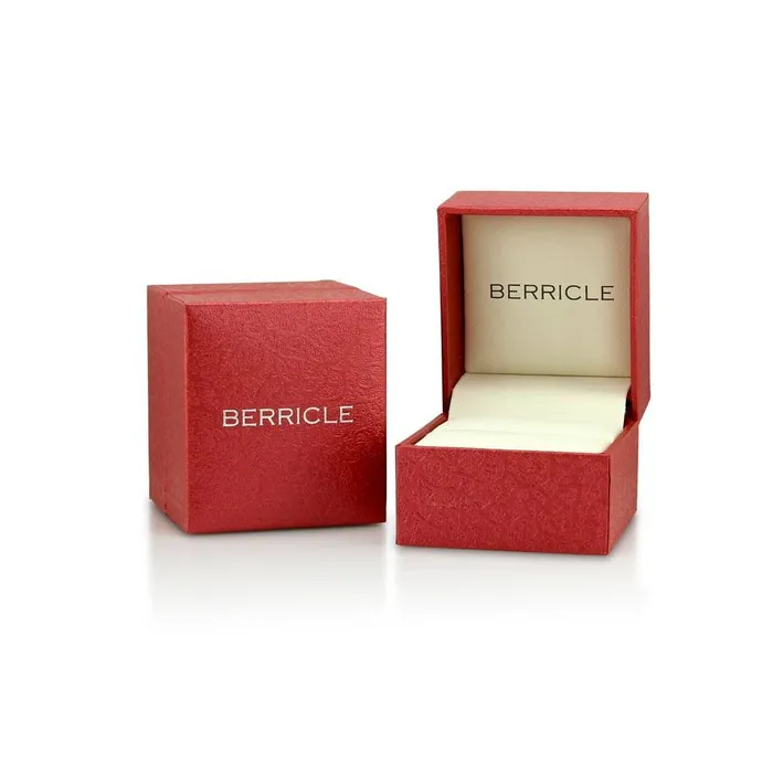 Rings BERRICLE Solitaire 3ct Cushion CZ Ring Set in Sterling Silver