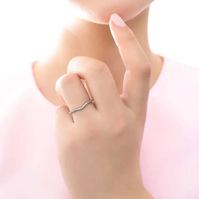 Rings BERRICLE Solitaire Wishbone 07ct Oval CZ Ring Set in Sterling Silver