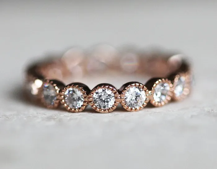 Rings capucinne Diamond Ring Eternity Wedding Band