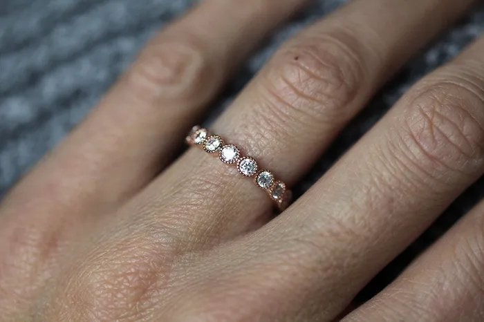Rings capucinne Diamond Ring Eternity Wedding Band