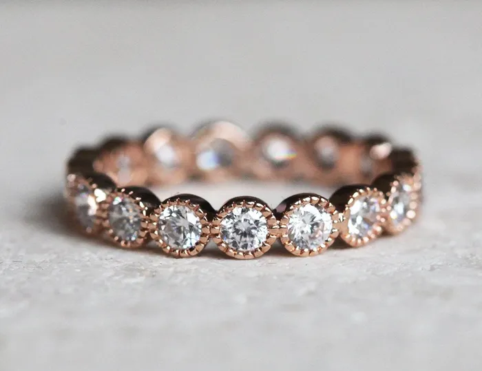 Rings capucinne Diamond Ring Eternity Wedding Band