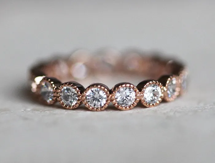 Rings capucinne Diamond Ring Eternity Wedding Band