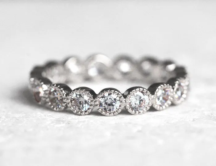 Rings capucinne Diamond Ring Eternity Wedding Band