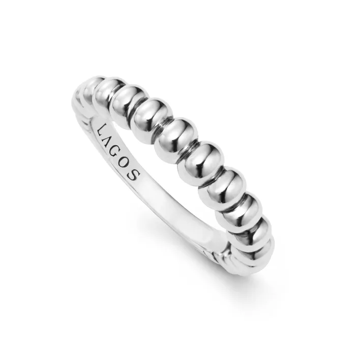 Rings Lagos Signature Caviar Fluted Stacking Ring