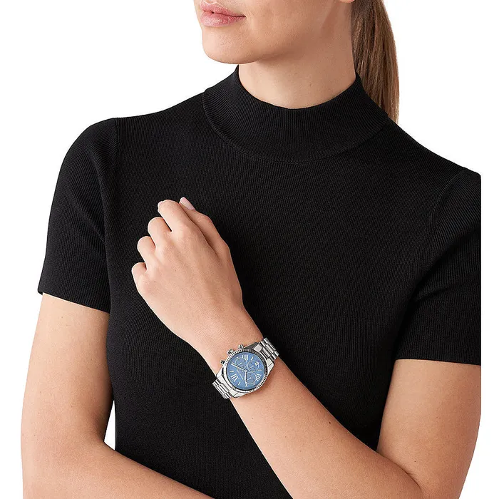 Rings Michael Kors Michael Kors Womens Lexington SilverTone Watch Rings Michael Kors Michael Kors Womens Lexington SilverTone Watch