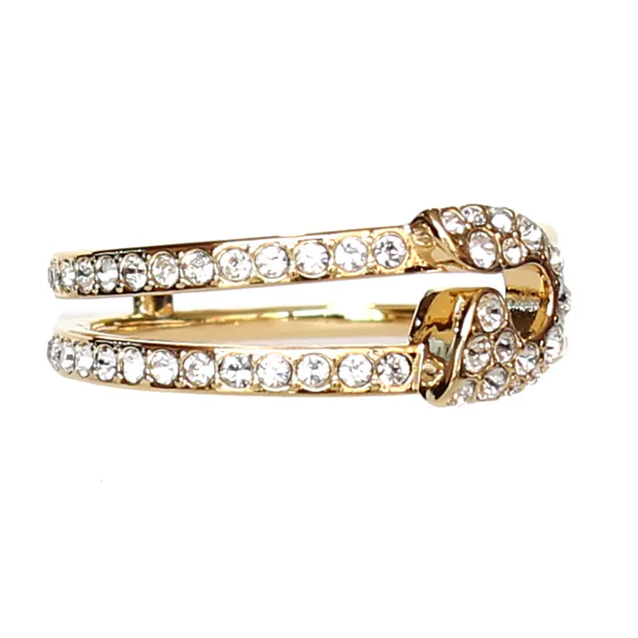 Rings Swarovski So Cool Pin Ring Gold Tone Swarovski Rings Swarovski So Cool Pin Ring Gold Tone Swarovski