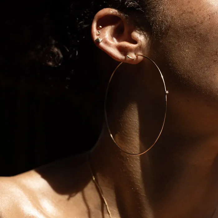 SARAH BRIGGS Earrings Newcastle Diamond Hoop