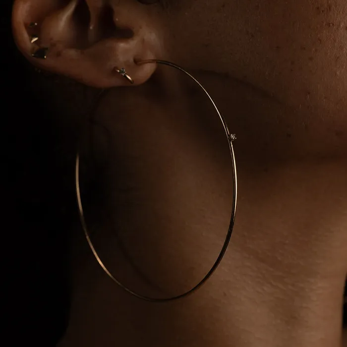 SARAH BRIGGS Earrings Newcastle Diamond Hoop SARAH BRIGGS Earrings Newcastle Diamond Hoop