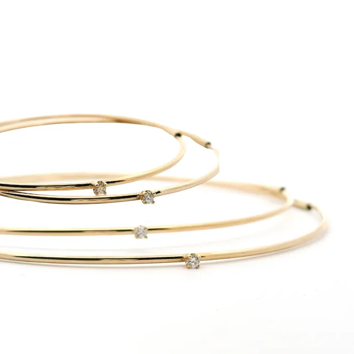 SARAH BRIGGS Earrings Newcastle Diamond Hoop SARAH BRIGGS Earrings Newcastle Diamond Hoop