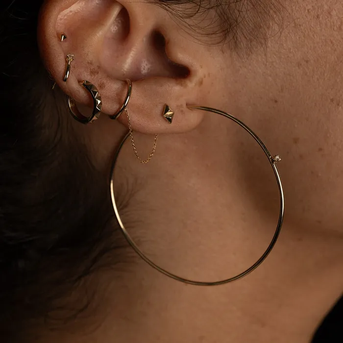 SARAH BRIGGS Earrings Newcastle Diamond Hoop SARAH BRIGGS Earrings Newcastle Diamond Hoop