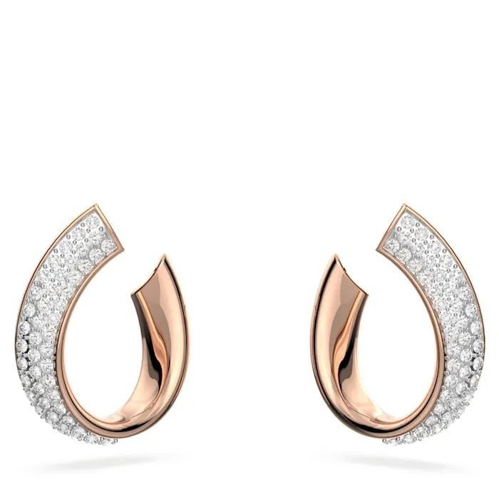 Swarovski Exist Hoop Earrings Small White Rose Goldtone plated Swarovski Earrings Swarovski Exist Hoop Earrings Small White Rose Goldtone plated Swarovski Earrings