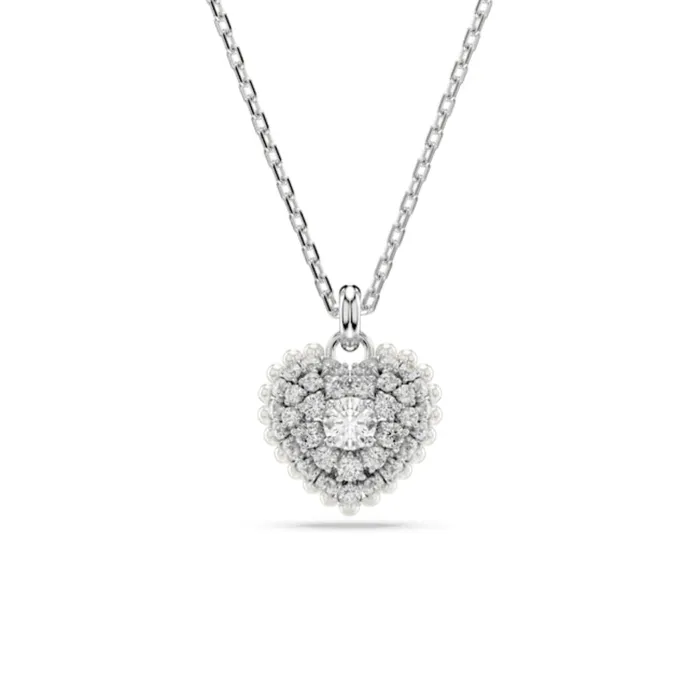 Swarovski Necklaces Swarovski Hyperbola pendant Heart Necklace White Rhodium plated