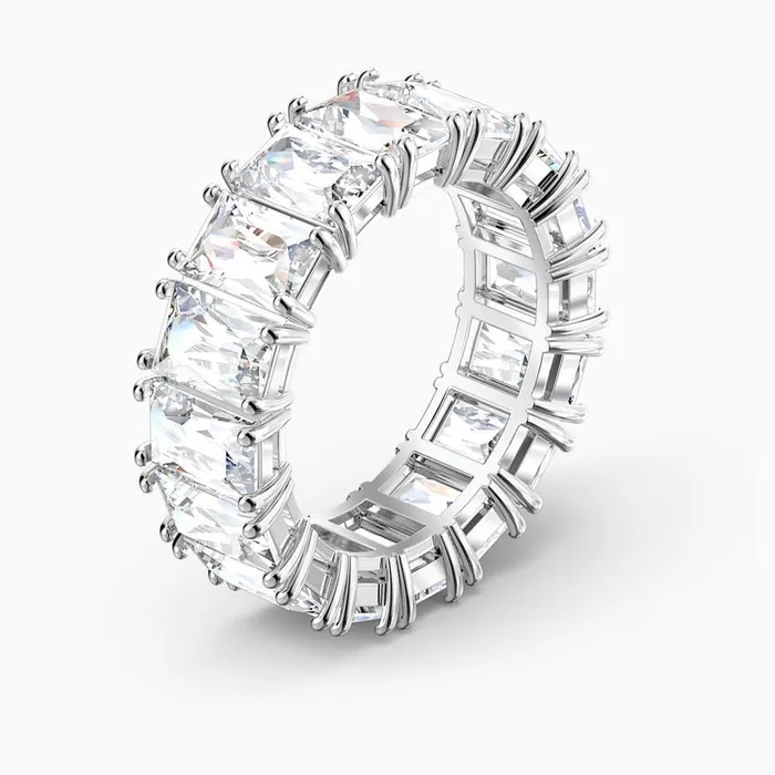 Swarovski Rings Swarovski Vittore Wide Ring White 55