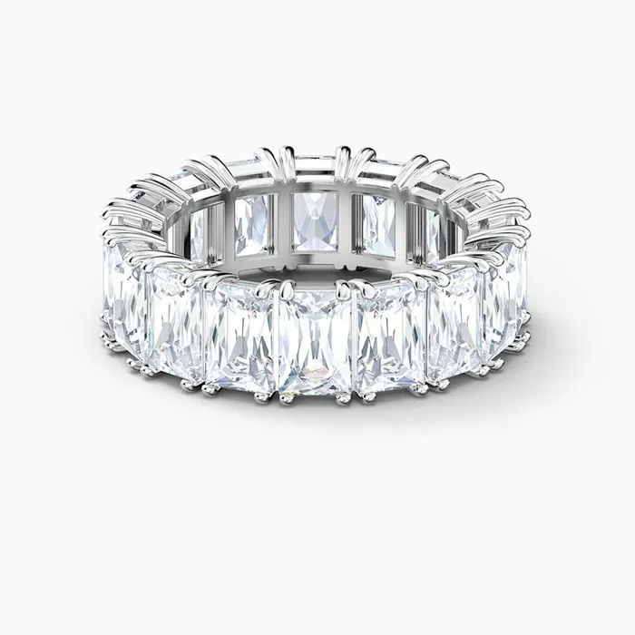 Swarovski Rings Swarovski Vittore Wide Ring White 55 Swarovski Rings Swarovski Vittore Wide Ring White 55