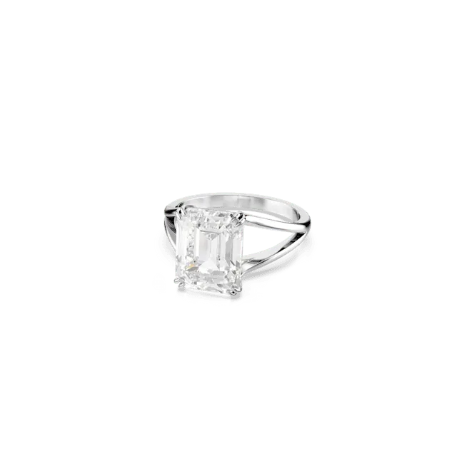 Swarovski Stilla Cocktail Ring Octagon cut White Rhodium plated Swarovski Rings