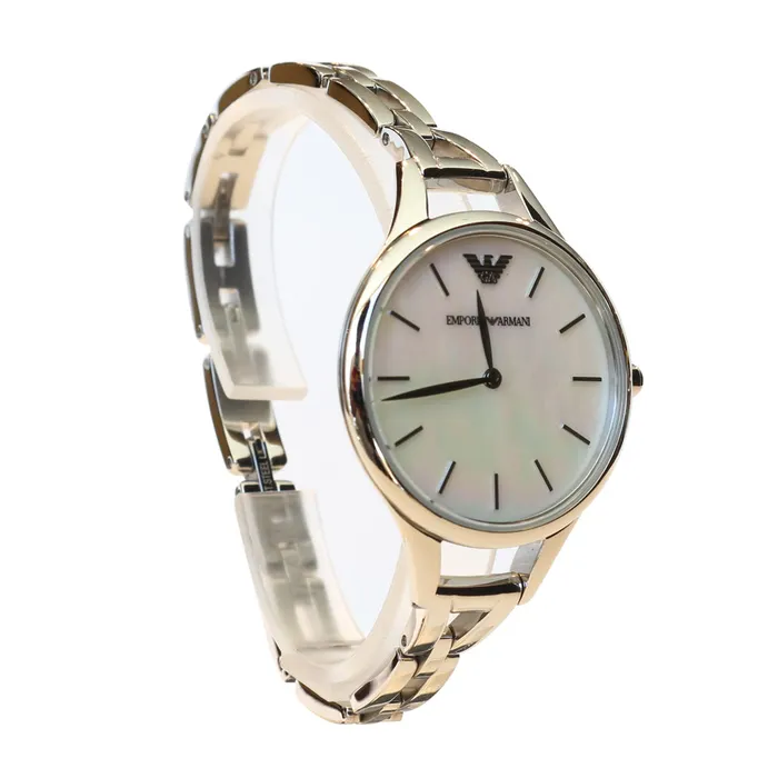Watches Emporio Armani Emporio Armani Ladies Watch With White Mother Of Pearl Dial Watches Emporio Armani Emporio Armani Ladies Watch With White Mother Of Pearl Dial