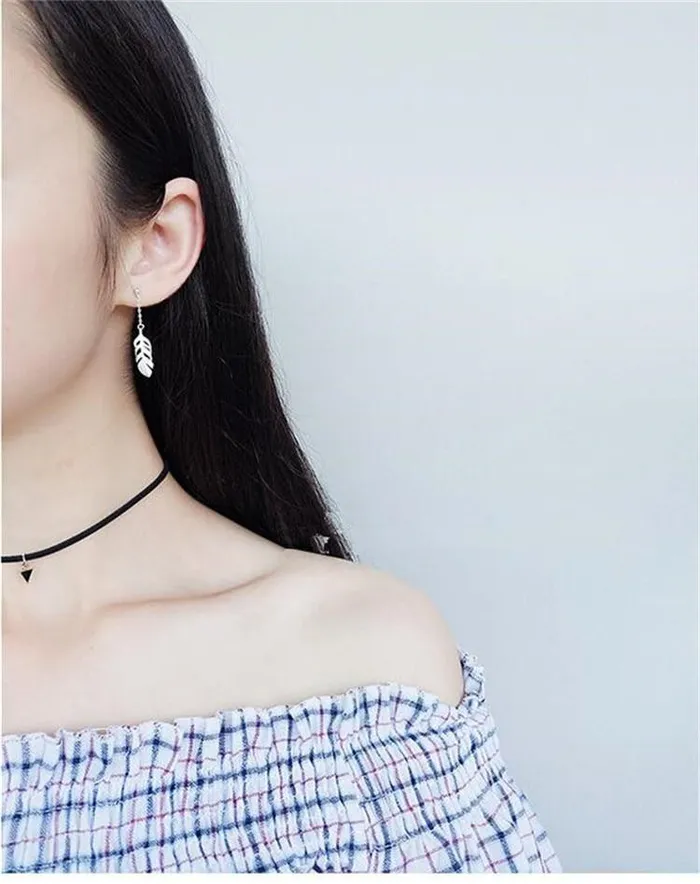 WickedAF Earrings 925 Sterling Silver Feather Earrings