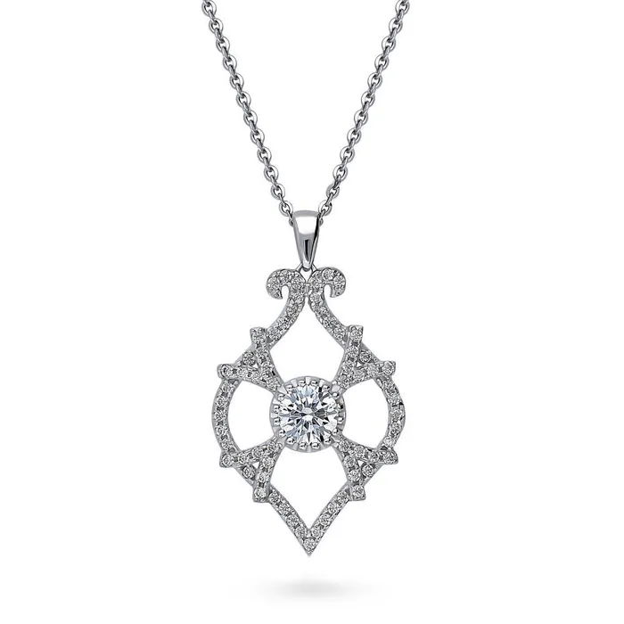 Woven Art Deco CZ Set in Sterling Silver BERRICLE Earrings