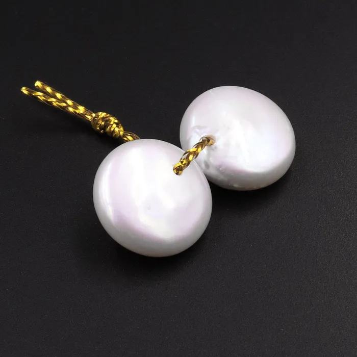 AAA White Coin Pearl Earrings Top Drilled Genuine Natural Freshwater Pearl Matched Pair Intrinsic Trading Earrings AAA White Coin Pearl Earrings Top Drilled Genuine Natural Freshwater Pearl Matched Pair Intrinsic Trading Earrings