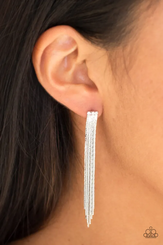 All Eyes On U Jewelry Paparazzi Accessories Earrings Night At The Oscars Silver Paparazzi Earrings